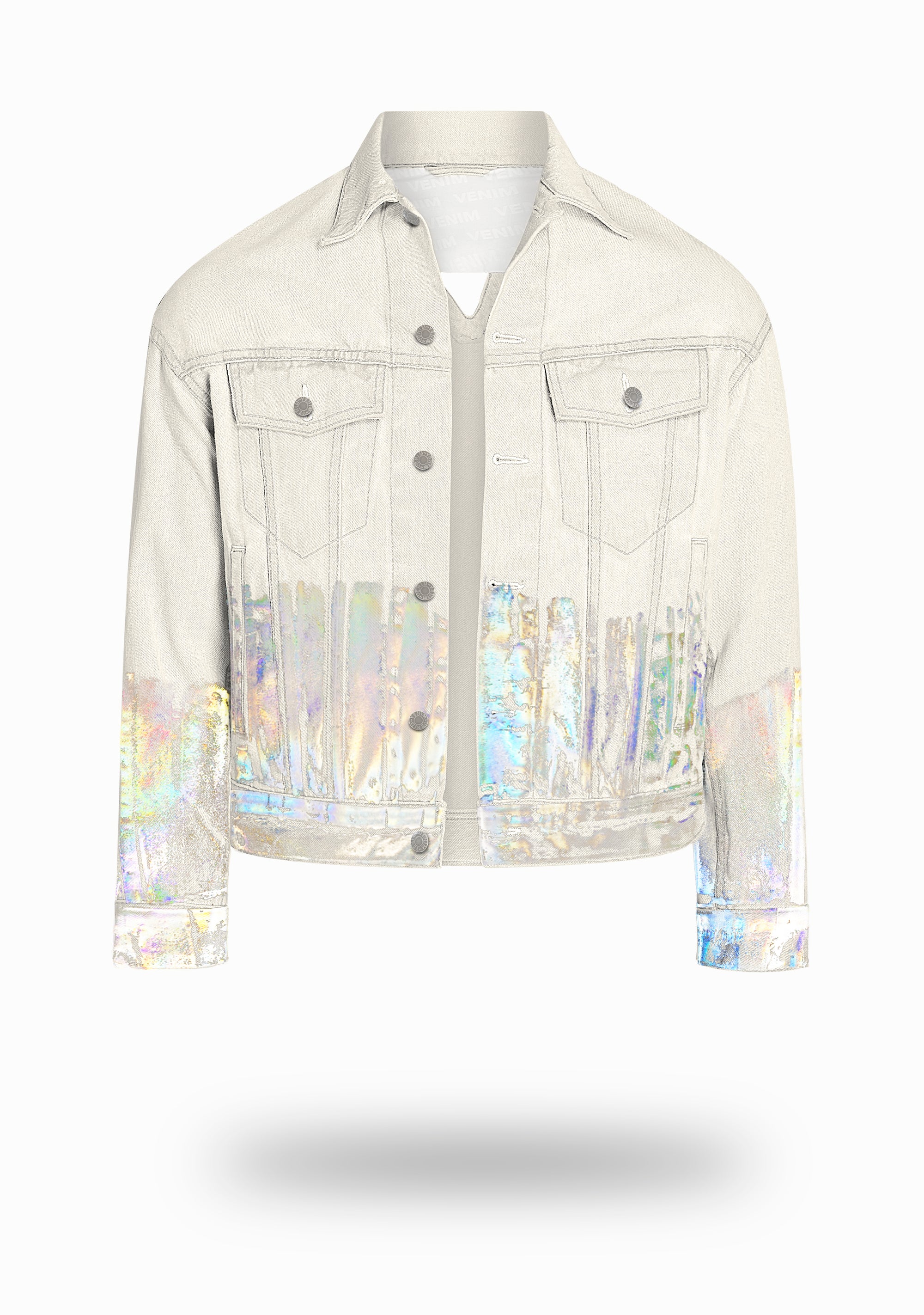 VENIM Custom Denim Jackets Metallic Foil Jean Jackets VENIM