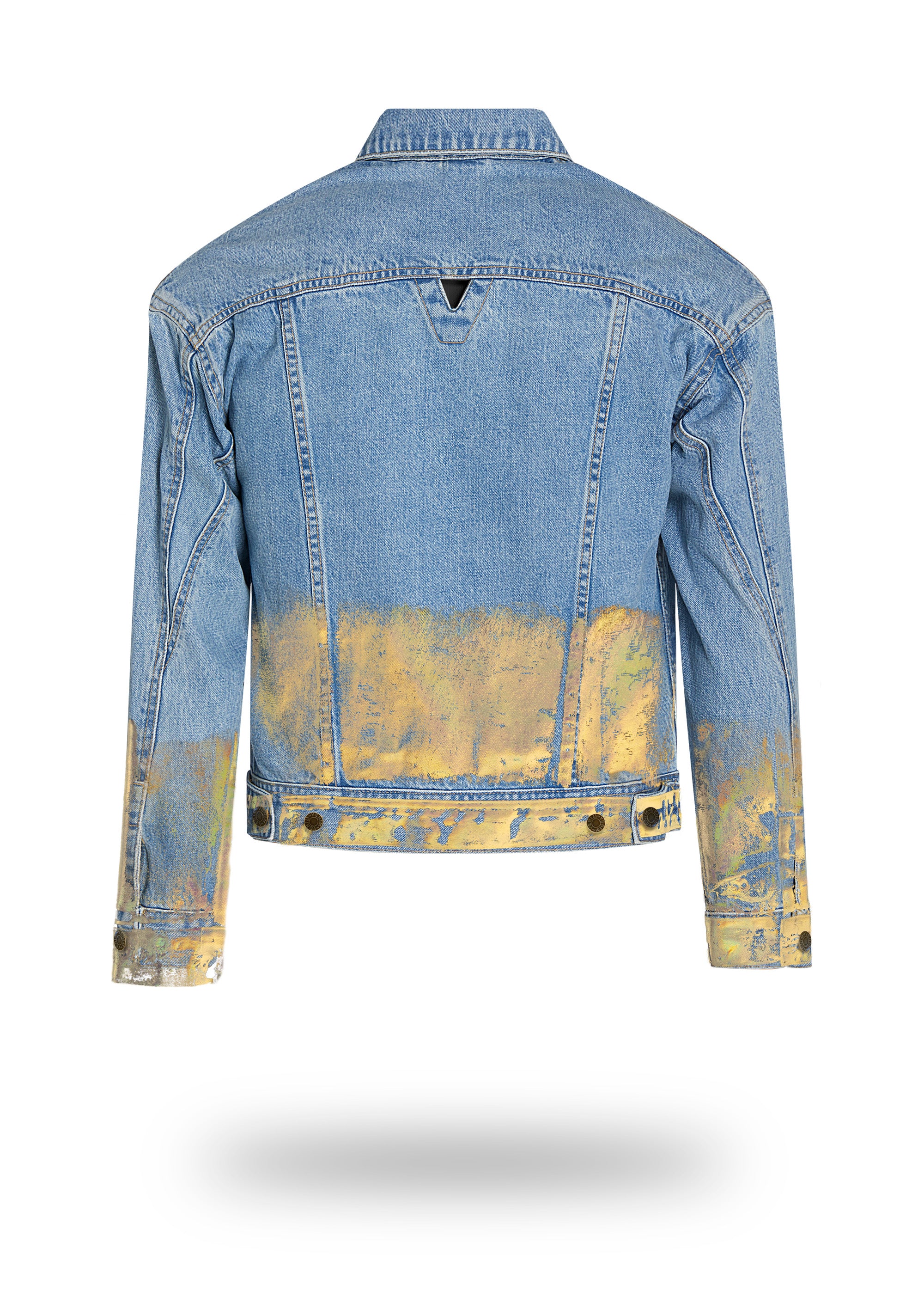 Holographic denim jacket on sale